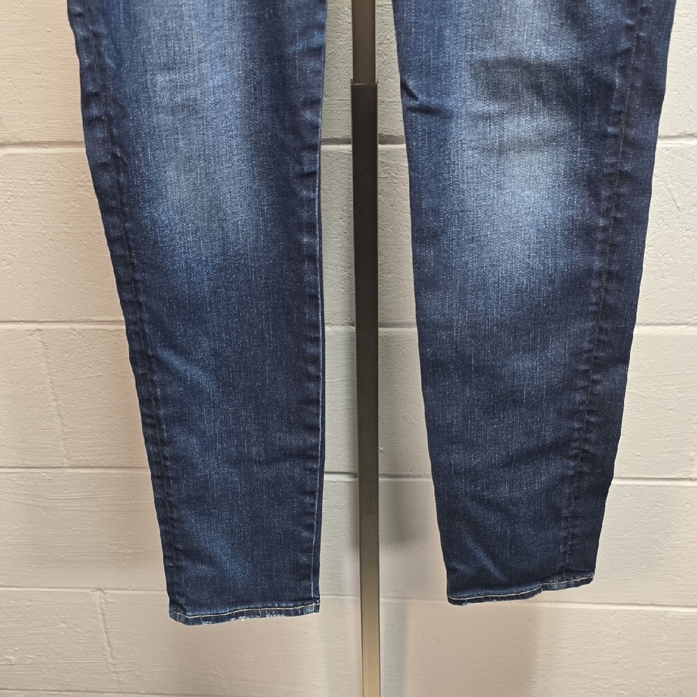 Women's Distressed Silver Blue Jeans - Picture 5 of 12